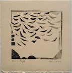 Birds in Flight, 2017, by Zarina