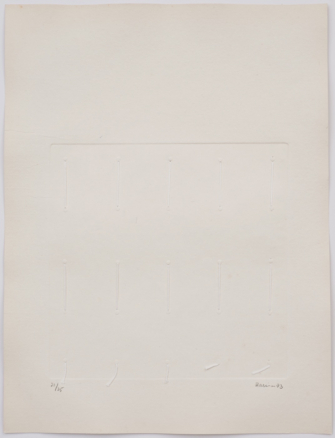 Untitled II, 1973, by Zarina