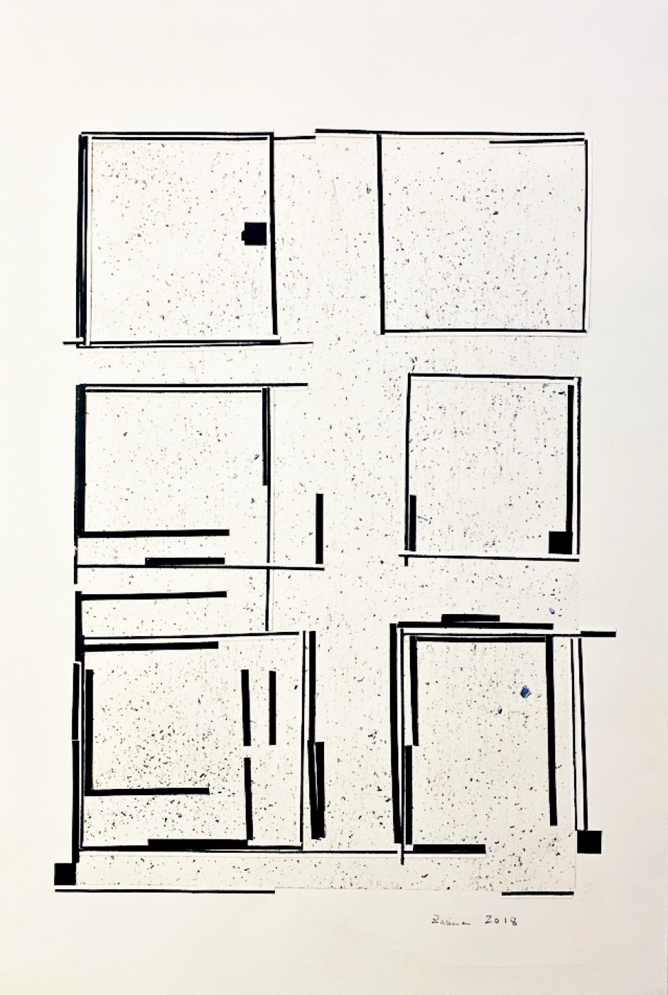 Untitled, 2018, by Zarina