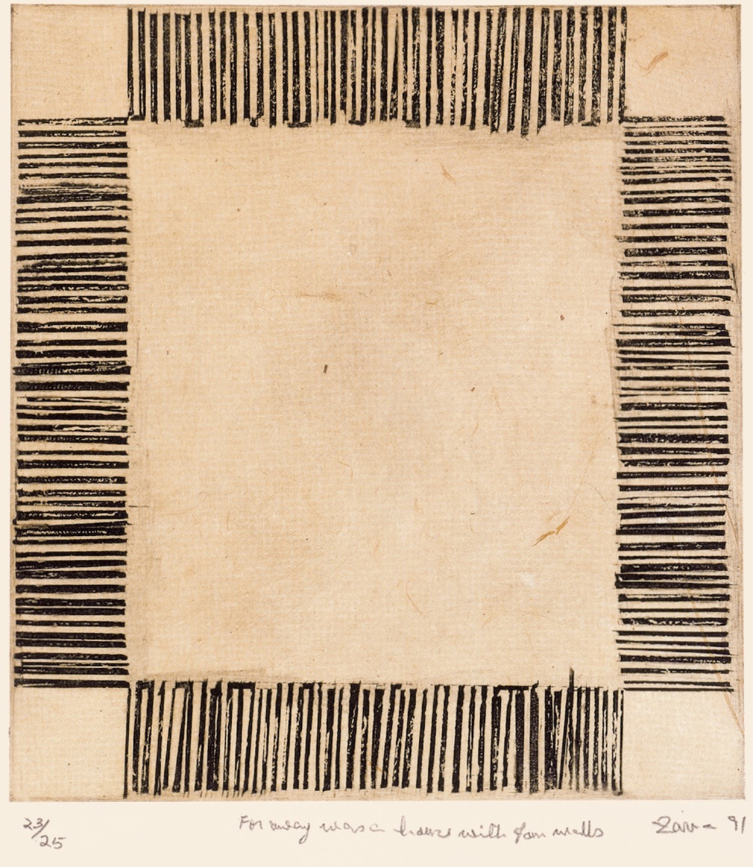 House with Four Walls, 1991, by Zarina