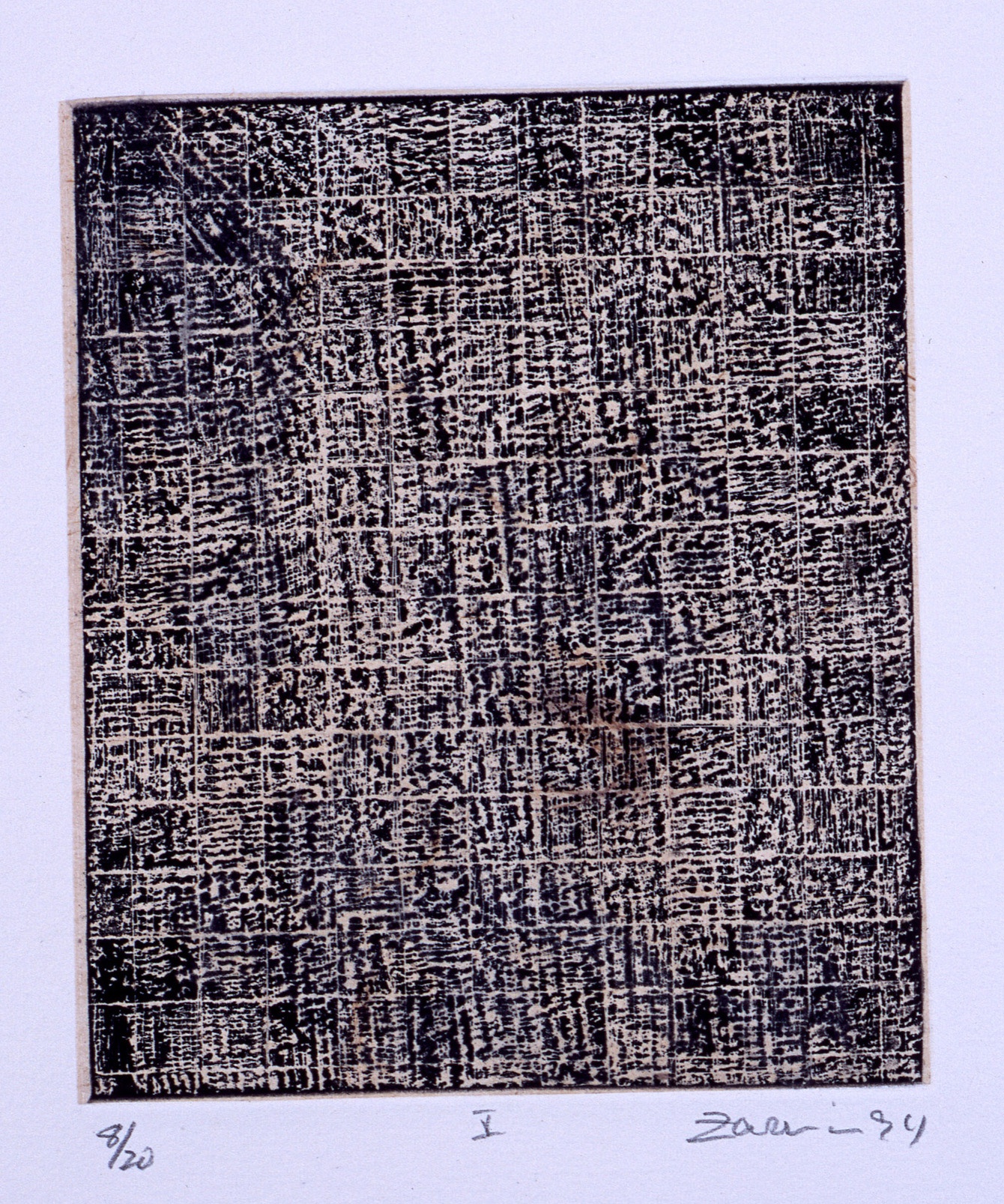 Journey to the Edge of Land, 1994, by Zarina